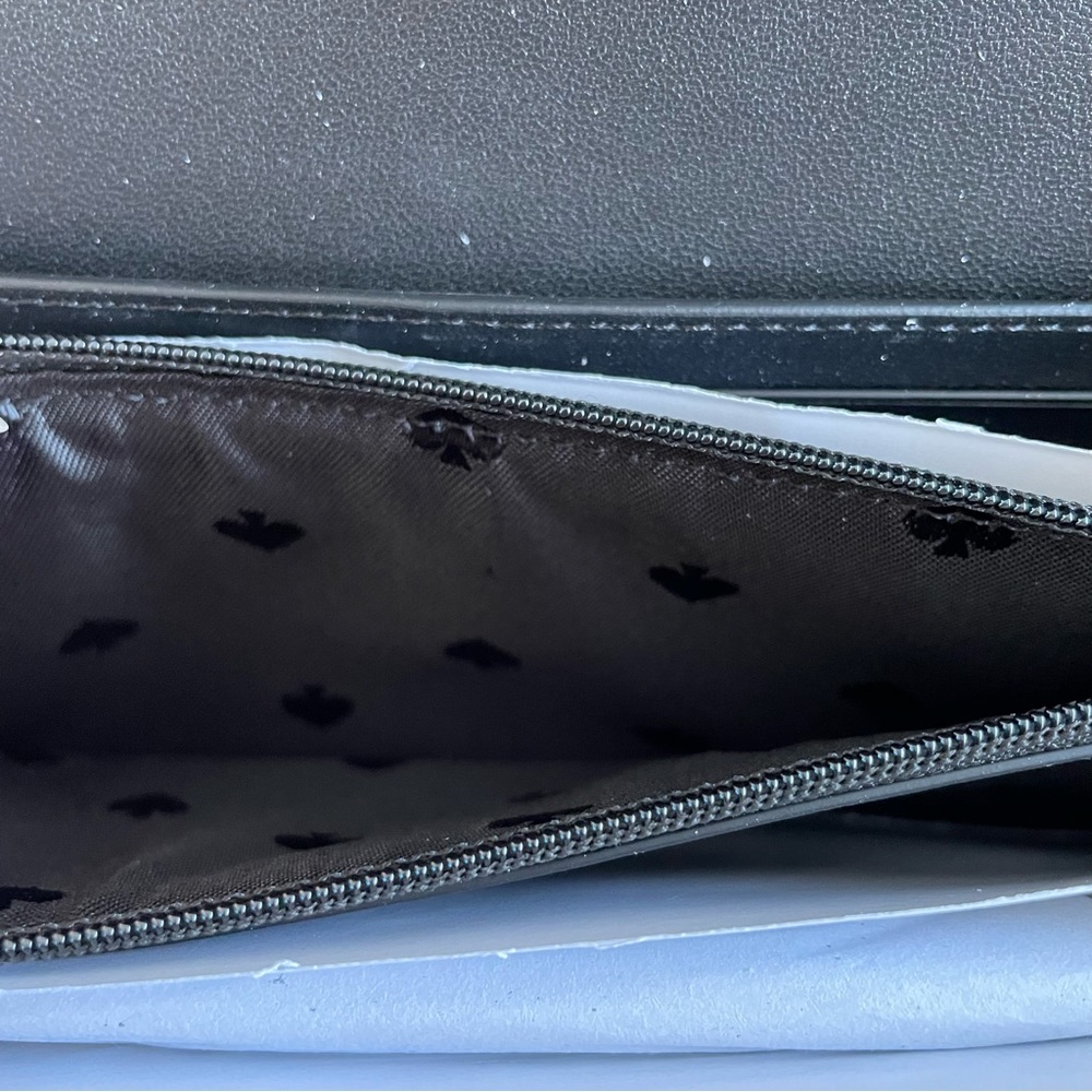 Kate Spade Marti Large Slim Flap Wallet Black Leather - Picture 6 of 12